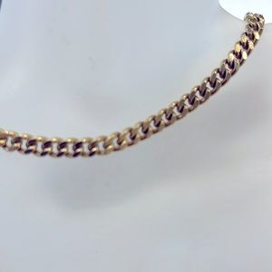 Cuban 18K Solid Gold Necklace